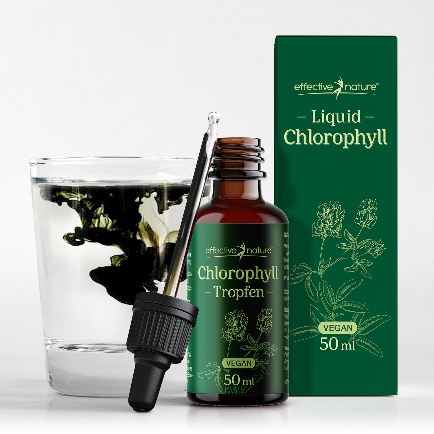 Chlorofyl s prírodným chlorofylínom